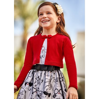 Dievčenské bolero - Červená (Veľkosť 98)
