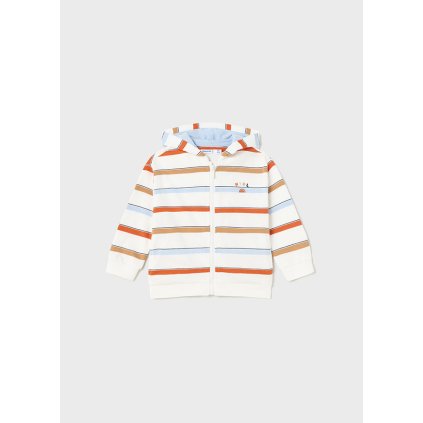 MAYORAL chlapčenská mikina s kapucňou - Oranžová (Veľkosť 92)