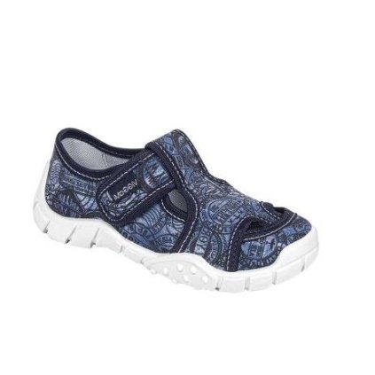 VIGGAMI chlapčenské textilné papuče (Veľkosť 33, Farba Modrá)