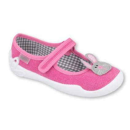 Dievčenské plátené baleríny BEFADO 114X430 - Ružová (Veľkosť 27)