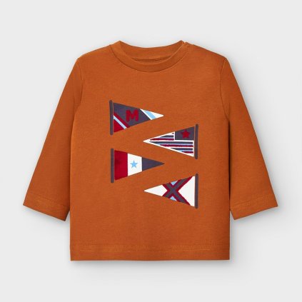 Chlapčenské tričko bavlnené MAYORAL 2039-035 cookie (Veľkosť 74)