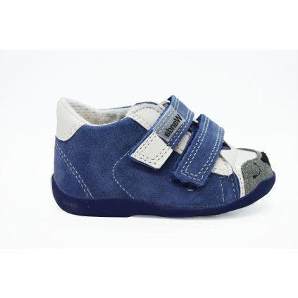 Celokožená obuv pre prvé kroky WANDA - Modrá (Veľkosť 18)