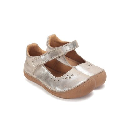 D.D.STEP barefoot dívčí baleríny zlaté (Velikost 28)