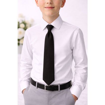 Černá chlapecká kravata (Velikost UNI)