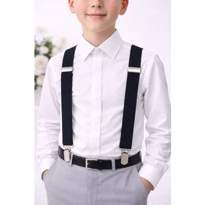 Modré chlapecké šle (Velikost UNI)