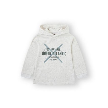 Chlapčenská mikina s kapucňou - Cream (Veľkosť 158)