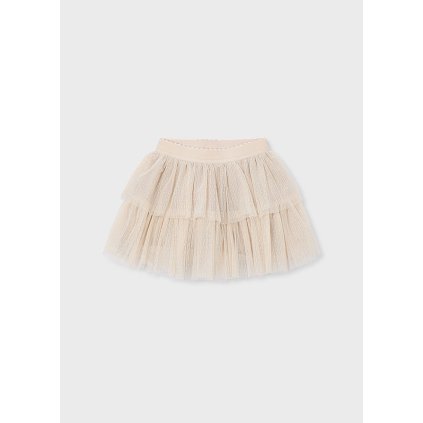 MAYORAL dievčenská tylová sukňa - Béžová (Veľkosť 140)