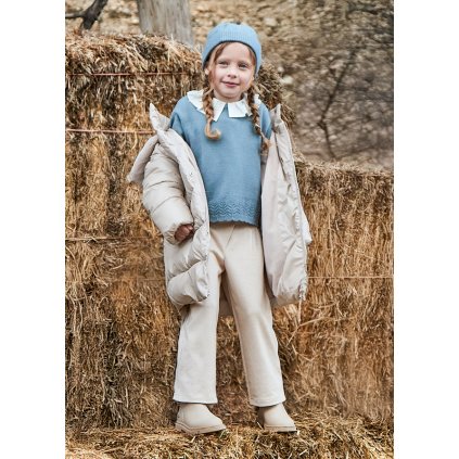 MAYORAL dievčenské rozšírené nohavice - Béžová (Veľkosť 140)