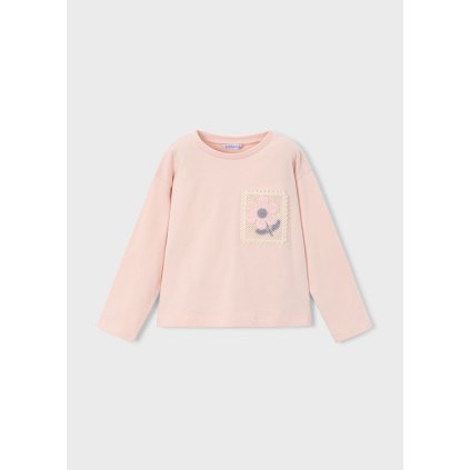 MAYORAL bavlnené dievčenské tričko - Ružová (Veľkosť 140)