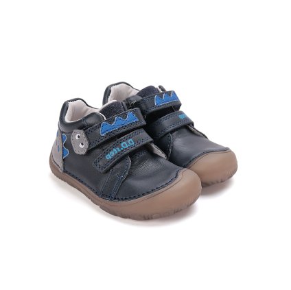 Barefoot chlapčenská obuv D.D.STEP + fosforeskujúca - Čierna (Veľkosť 25)