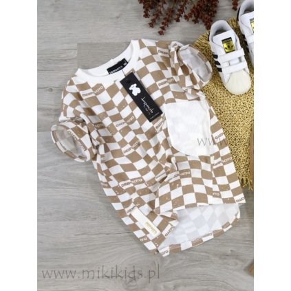 Chlapčenské tričko s krátkym rukávom - Hnedá (Veľkosť 122)