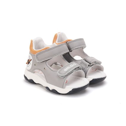 LED svietiace D.D.STEP chlapčenské sandále - Sivá (Veľkosť 30)