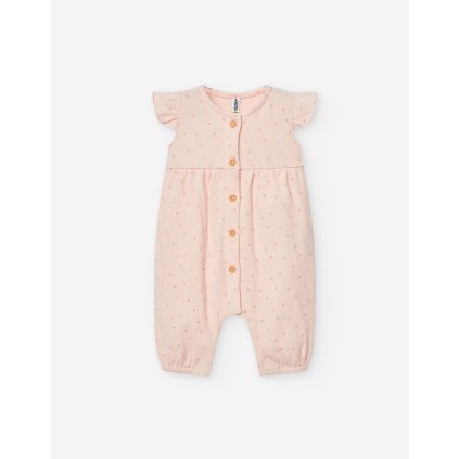 Letný overal  dievčensky - Ružová (Veľkosť 80)