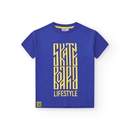 Chlapčenské tričko s krátkym rukávom - Modrá (Veľkosť 140)