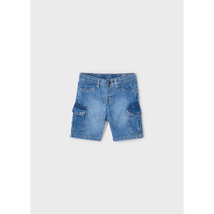Chlapčenské rifľové bermudy - Modrá (Veľkosť 134)