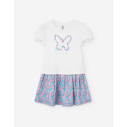 Dievčenské letné šaty - Biela (Veľkosť 152)