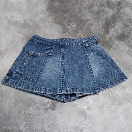 Dievčenská rifľová sukňa 2v1 - Modrá (Veľkosť 110)