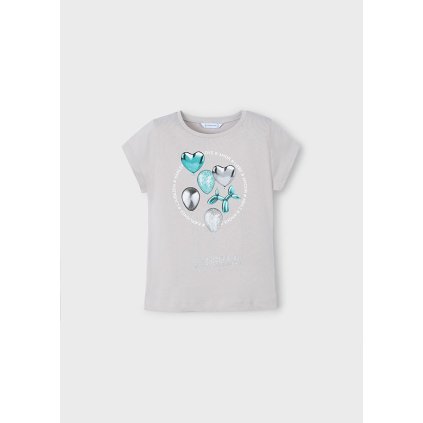 Dievčenské tričko s krátkym rukávom - Modrá (Veľkosť 98)