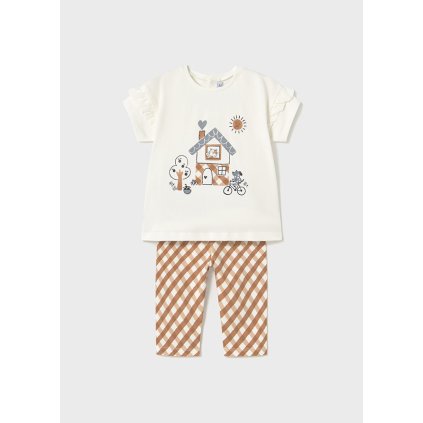 2 dielny dievčenský set - Hnedá (Veľkosť 92)