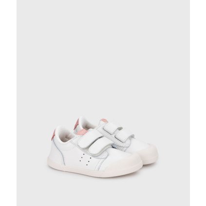 Barefoot detské kožené tenisky IGOR - Biela (Veľkosť 22)