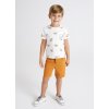MAYORAL chlapčenské bermudy s gumičkou v páse 3259-019 orange - Oranžová (Veľkosť 116)