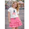 Dívčí sukně Cyclamen = krátké kalhoty 2v1 (Velikost 104/110)