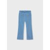 Dievčenské rozšírené nohavice-jeans efekt - Modrá (Veľkosť 140)