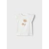 Dievčenské tričko s aplikáciou - Cream (Veľkosť 98)