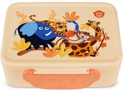 Svačinový box Affenzahn Plastic Lunchbox - Sunny savannah