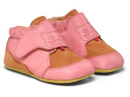 Dětské barefoot capáčky Affenzahn Crawling Shoe Leather Crawly Cat - kočka