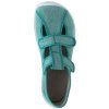 FARE BARE dětské barefoot přezůvky na suchý zip tyrkysové