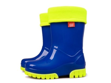 Dětské zateplené holinky Demar TWISTER LUX Fluo č. 1