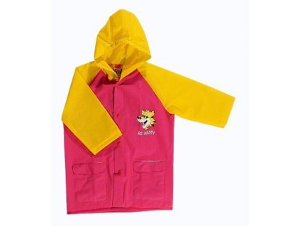 VIOLA dětská pláštěnka 5906 růžová/žlutá č. 1