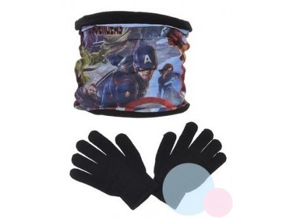 Dětský zimní set nákrčník + rukavice Avengers 4243 č. 1