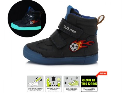 Dětské zimní boty D.D.Step 068-642 Black č. 1