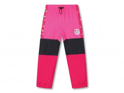 Dětské šusťákové kalhoty Kugo K6970 růžové s fleesem č. 1