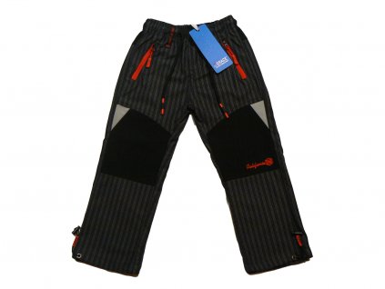 Dětské outdoorové kalhoty Grace B-84272 šedé/černé/červené č. 1