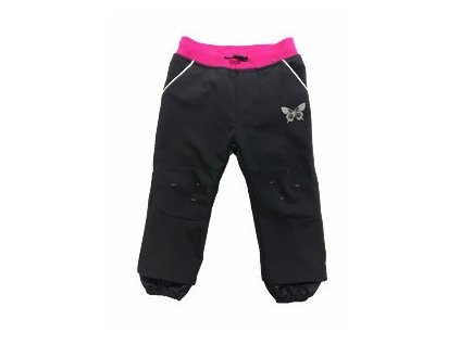 Dětské softshellové kalhoty Kugo B605 růžové č. 1