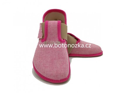 Dětské bačkory Pegres BF01 růžová barefoot č. 1
