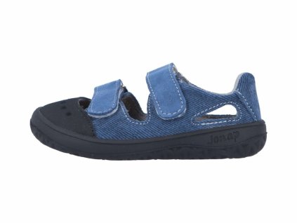 Dětské sandály Jonap Fela barefoot riflová č. 1