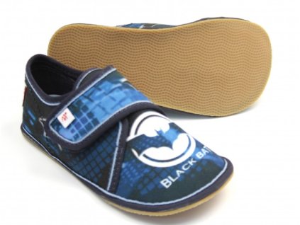 Dětské bačkory Ef barefoot 394 Black Bat č. 1