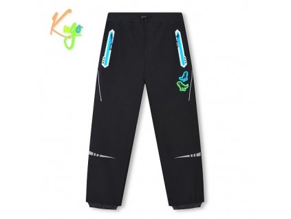 Dětské softshellové kalhoty Kugo HK3116 černá/modrá č. 1