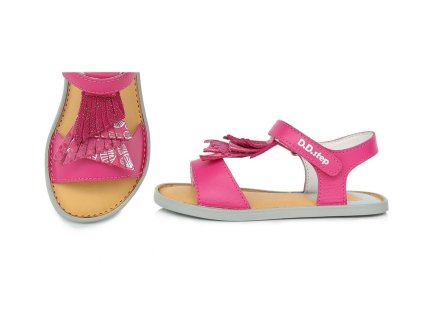 Dětské sandály barefoot D.D.Step G076-323A Dark Pink č. 1