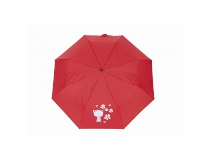 Dětský deštník Doppler skládací červená/kočka 722165K č. 1