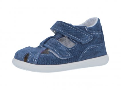 Dětské letní sandálky Jonap 041S modrá riflovina č. 1