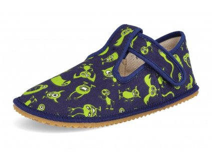 Dětské barefoot bačkory BEDA Monsters - pevný opatek č. 1