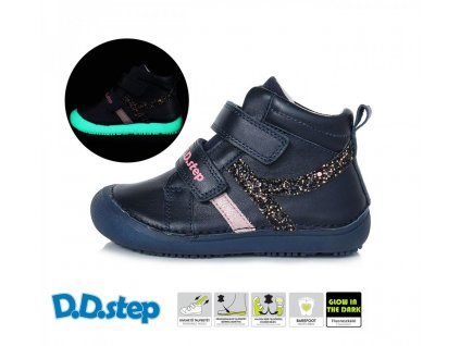 Dětské celoroční boty barefoot D.D.Step 063-316 Royal Blue č. 1