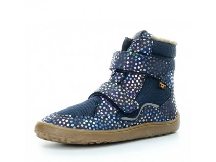 Dětské zimní boty barefoot FRODDO G3160205-9 Blue+ s membránou č. 1