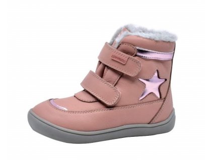 Dětské zimní boty Protetika LINET rosa barefoot s membránou č. 1