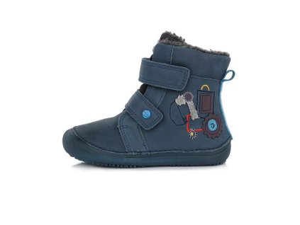 Dětské zimní boty D.D.Step barefoot W063-321 Royal Blue č. 1